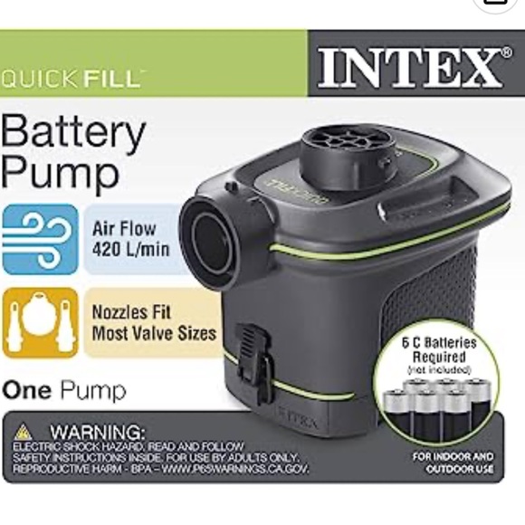 Intex Quick-Fill Air Pump Series for Inflatables Mattress Bed Pool Toy (AC/DC - Picture 6 of 12